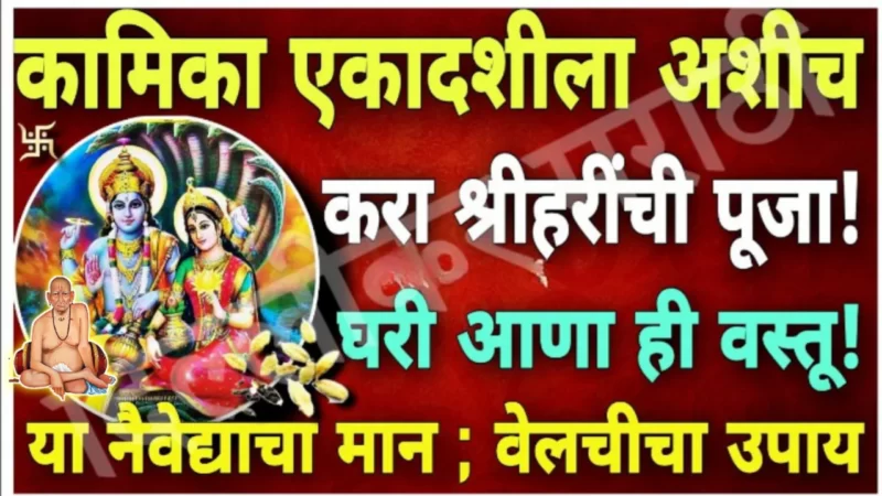 13 जुलै, कामिका एकादशी, भगवान विष्णूंना दाखवा हा नैवेद्य, सात पिढ्या बसून खातील…