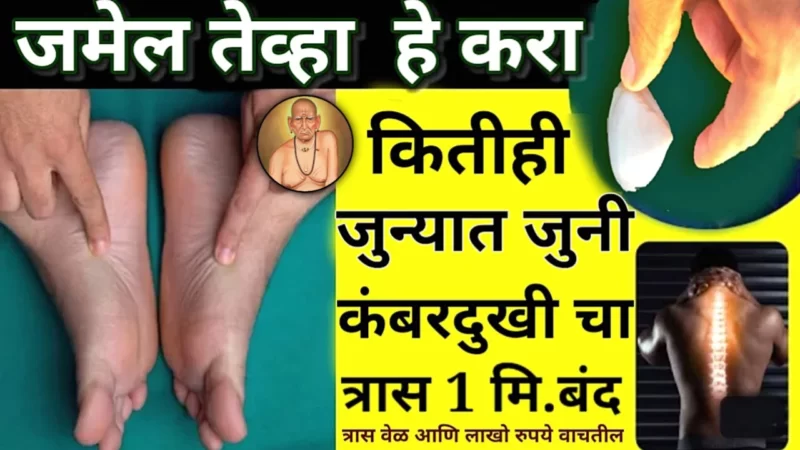 कितीही जुनी कंबरदुखी, गुडघेदुखी बरी होईल …