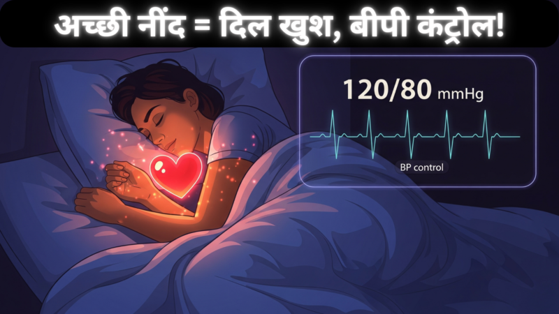 अच्छी नींद = दिल खुश, बीपी कंट्रोल!