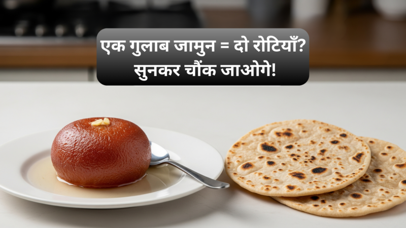 एक गुलाब जामुन = दो रोटियाँ? सुनकर चौंक जाओगे