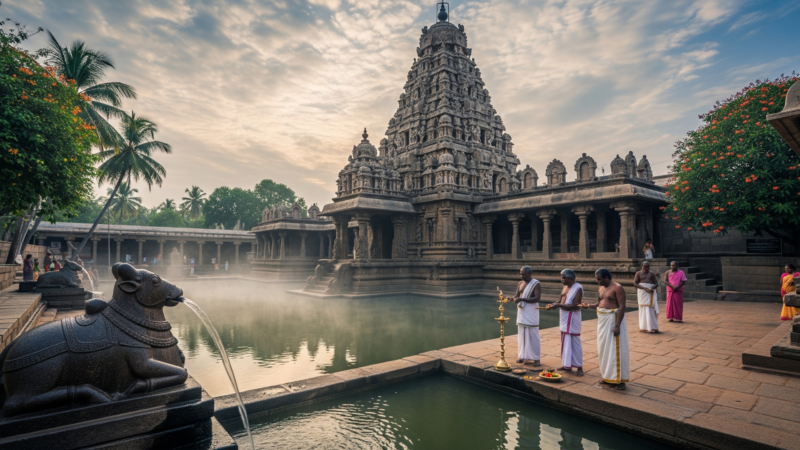 जंबुकेश्वर मंदिर – 1,800 साल पुराना शिवालय और जल का प्रतीक