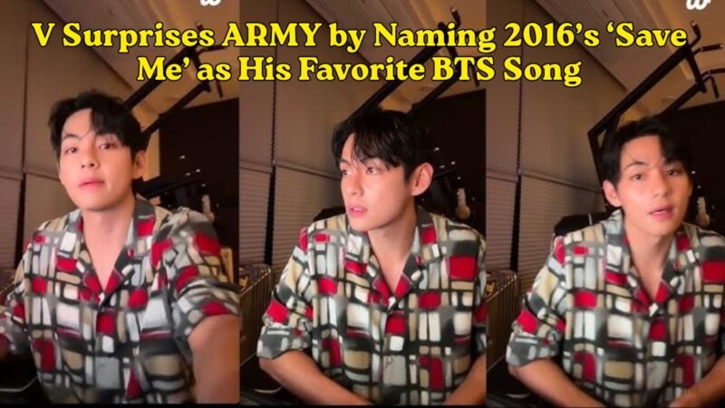 V Surprises ARMY by Naming 2016’s ‘Save Me’ as His Favorite BTS Song