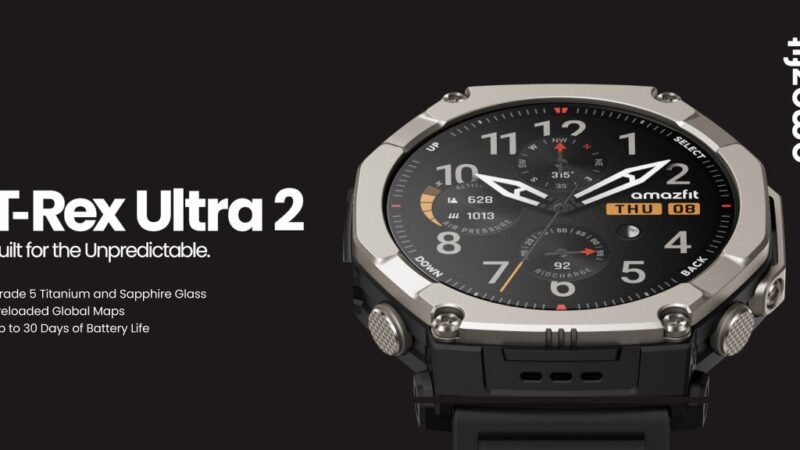 Amazfit T-Rex Ultra 2 Launched With 1.5-Inch AMOLED Display and BioTracker 6.0 Sensor